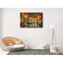 Tablou Canvas Noapte ploioasa Reproducere - Afremov