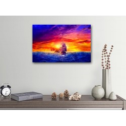 Tablou Canvas Abstract corabie de pirati