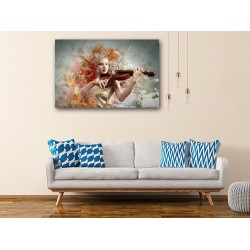 Tablou Canvas Abstract Doamna cu Vioara Tablou Canvas Abstract Doamna cu Vioara