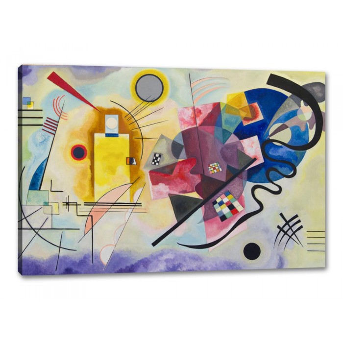 Tablou Abstract Galben, Rosu, Albastru - Kandinsky