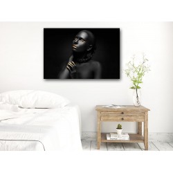 Tablou Canvas Fata cu degetele de aur