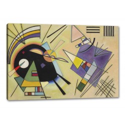 Tablou Canvas Abstract Negru si Violet