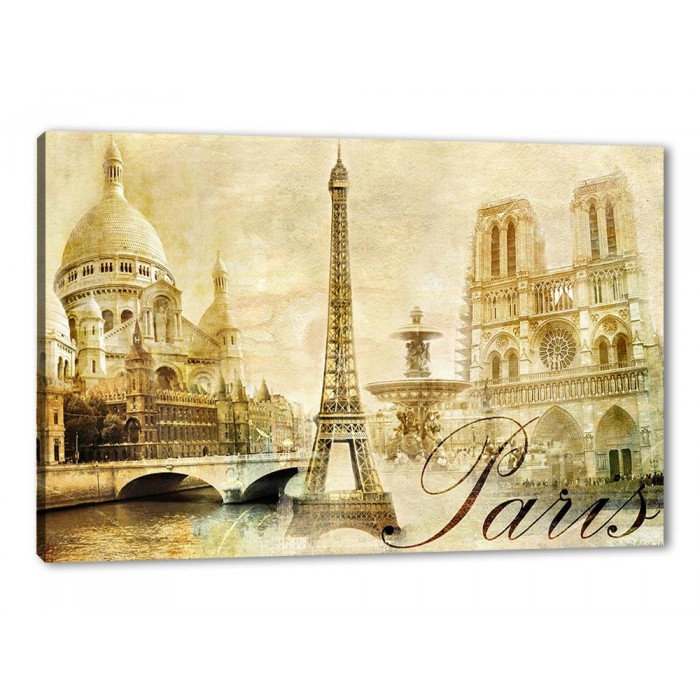 Tablou Canvas Vechiul Paris Vintage Art