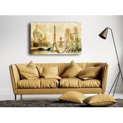 Tablou Canvas Vechiul Paris Vintage Art