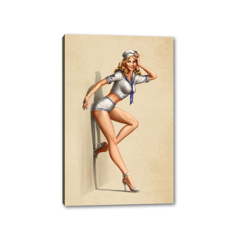 Tablou Canvas Fata Retro Betty