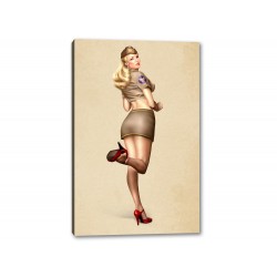 Tablou Canvas Fata Retro Ella