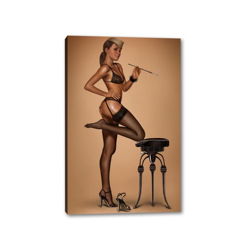 Tablou Canvas Fata Retro Aurora