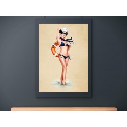 Tablou Canvas Fata Retro Joelle