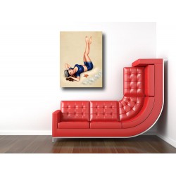 Tablou Canvas Fata Retro Melanie