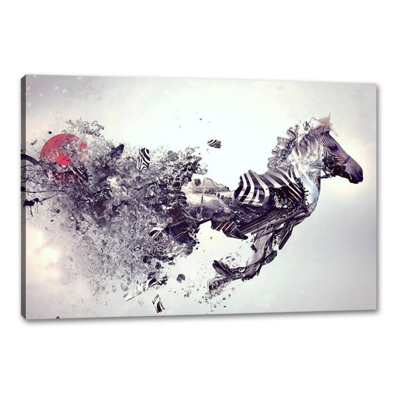 Tablou Canvas Arta Abstracta Zebra