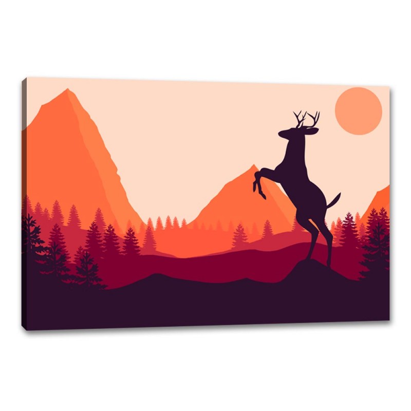 Tablou Canvas Silueta de cerb
