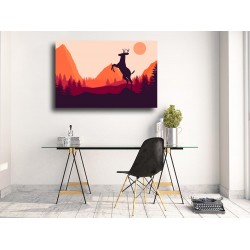 Tablou Canvas Silueta de cerb