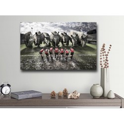 Tablou Canvas Echipa de Rugby Fantezie Tablou Canvas Echipa de Rugby Fantezie