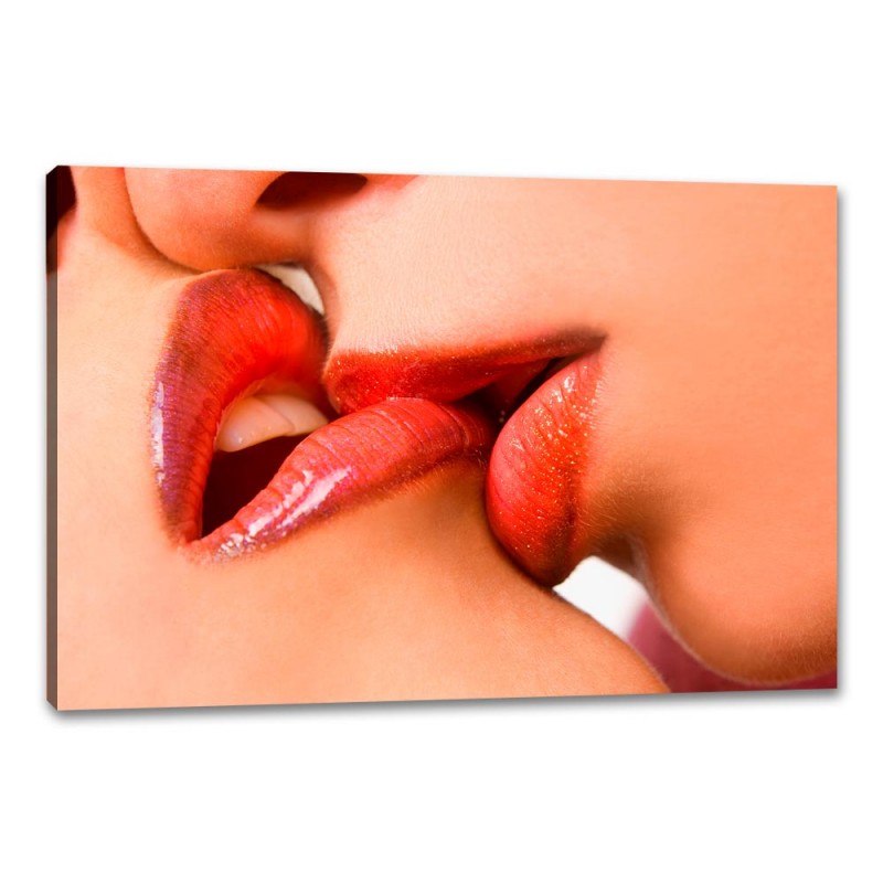 Tablou Canvas Lesbian Kiss
