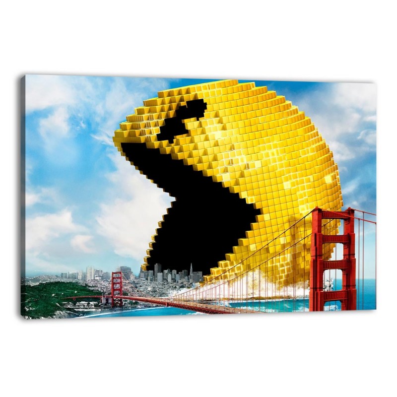 Tablou Canvas PacMan in oras