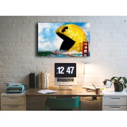 Tablou Canvas PacMan in oras