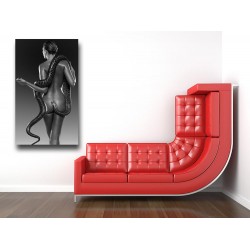 Tablou Canvas  Sexy Woman & Snake