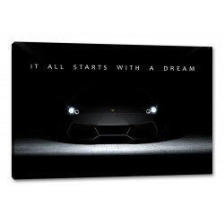 Tablou Motivational Lamborghini Dreams 