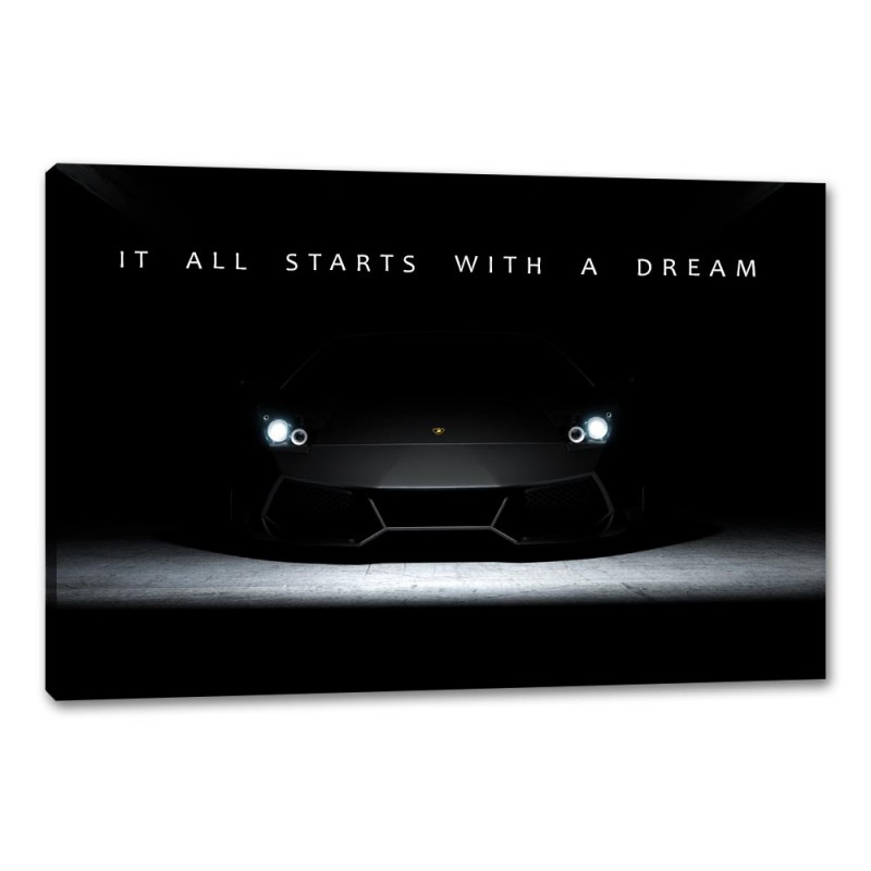 Tablou Motivational Lamborghini Dreams 
