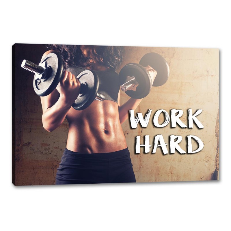 Tablou Canvas Motivational Work Hard