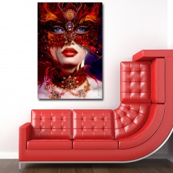 Tablou Femeie cu masca