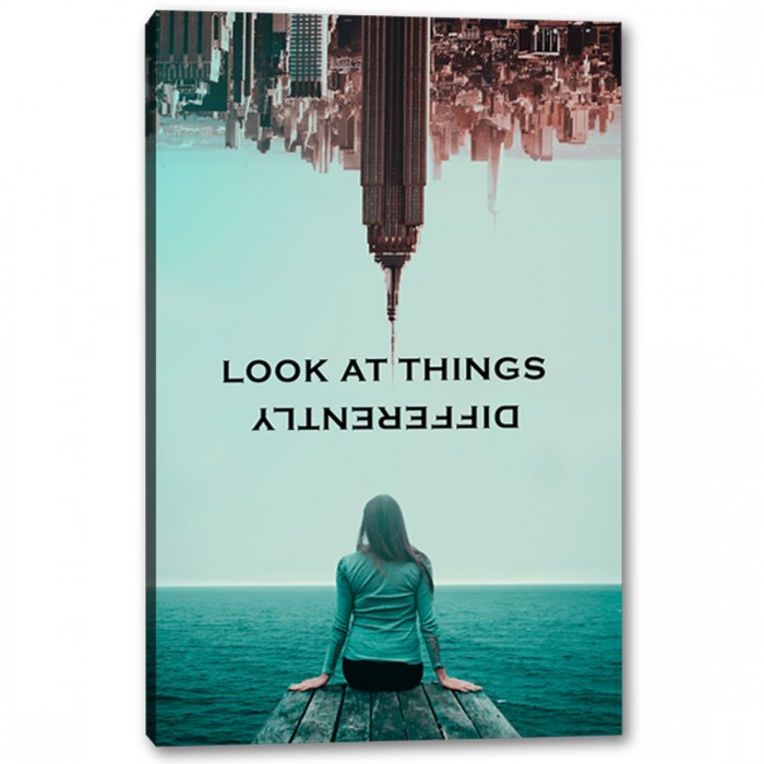 Tablou Priveste diferit