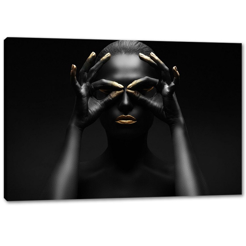 Tablou Black & Gold Makeup Tablou Black & Gold Makeup