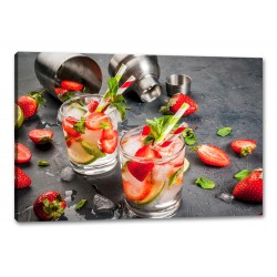 Tablou Canvas Strawberry Mojito