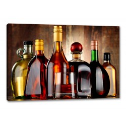 Tablou Canvas decor de restaurant sticle de alcool