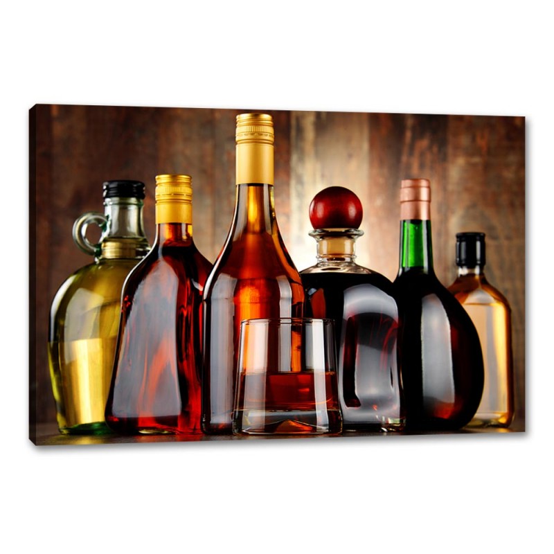 Tablou Canvas decor de restaurant sticle de alcool Tablou Canvas decor de restaurant sticle de alcool