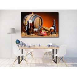 Tablou Canvas decor de restaurant cu Bere Tablou Canvas decor de restaurant cu Bere