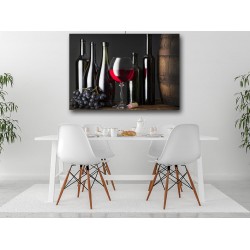Tablou Canvas decor restaurant sticle de vin