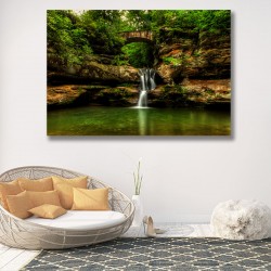 Tablou Canvas - Cascada peisaj de munte 
