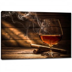 Tablou Canvas - Whiskey si Trabuc 