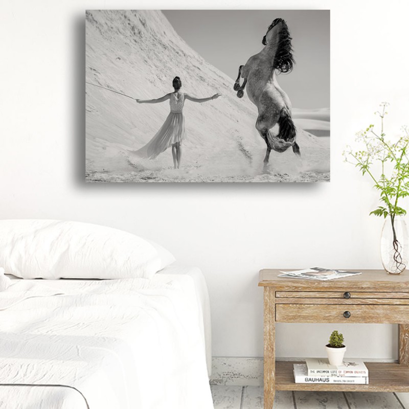 Tablou Canvas - Dresoare de cai 