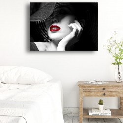 Tablou Canvas - Femeie misterioasa cu palarie