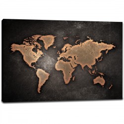 Tablou Canvas - Harta Lumii Abstract