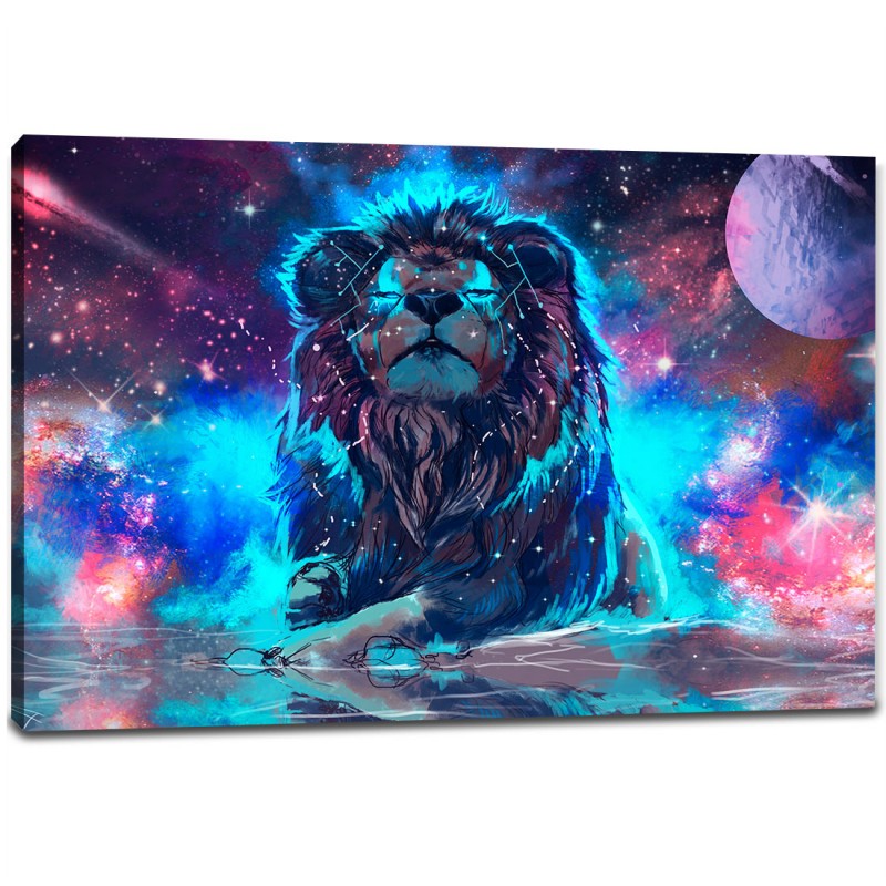 Tablou Canvas - Leu abstract digital art