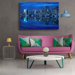 Tablou Canvas - Noaptea albastra in port Tablou Canvas - Noaptea albastra in port