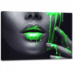 Tablou Canvas - Green paint lisp model