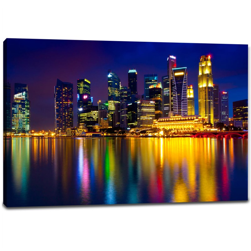 Tablou Canvas - Reflexie oras Singapore