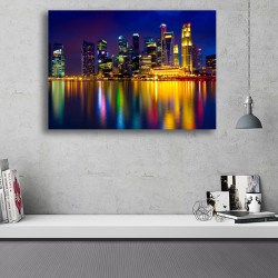 Tablou Canvas - Reflexie oras Singapore