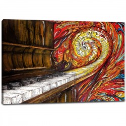 Tablou Canvas - Decor pian abstract Tablou Canvas - Decor pian abstract