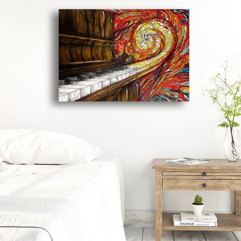 Tablou Canvas - Decor pian abstract Tablou Canvas - Decor pian abstract