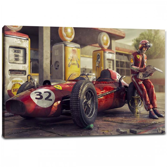 Tablou Pilot Ferrari