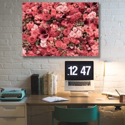 Tablou Canvas - Decor trandafiri rosii