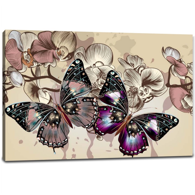 Tablou Canvas Fluturi multicolor Tablou Canvas Fluturi multicolor