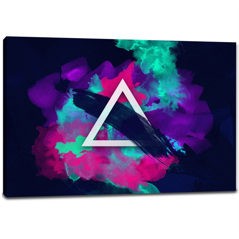 Tablou Canvas - Triunghi multicolor