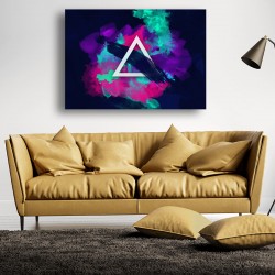 Tablou Canvas - Triunghi multicolor