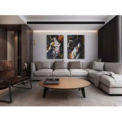 Set Tablou Canvas  Adam Si Eva